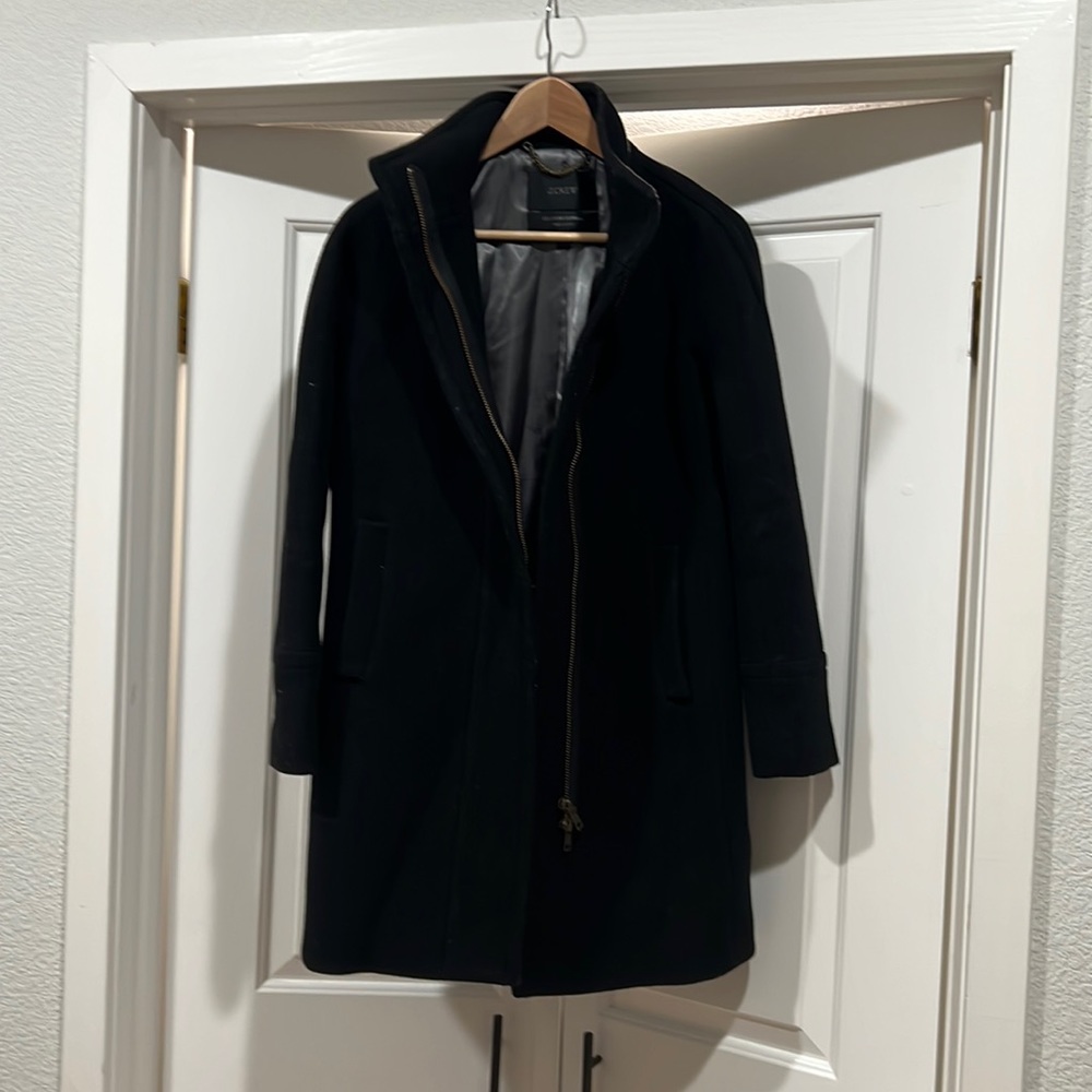 Jcrew Cocoon coat in Italian stadium-cloth wool blend